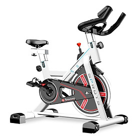 Xe đạp tập thể dục, Xe đạp thể thao,Xe đạp thể dục trong nhà giảm mỡ, săn chắc cơ thể, S500 - S303 - Elite 03 có đồ hồ hiển thị quãng đường, calo tiêu thụ, (hàng nhập khẩu) - S500 TRẮNG