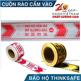 Nơi bán Cuộn dây cảnh báo rào chắn, cảnh báo khu vực nguy hiểm dài 100m, Cuộn rào cảnh báo có 2 màu trắng đỏ và vàng đen - Giá Từ -1đ