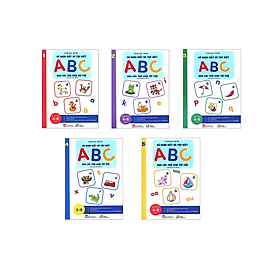 Sách Muki - Bộ 5 Cuốn Vở Nhận Biết Và Tập Viết ABC Qua Các Trò Chơi Trí Tuệ (Dành Cho Trẻ Từ 4-6 Tuổi)