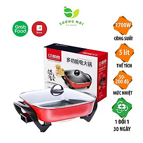 Mua nồi lẩu điện - Vuông 2 ngăn 1500W