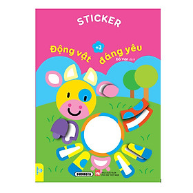 Sách - Sticker Động Vật Đáng Yêu - Dành cho bé 2-5 tuổi - ndbooks