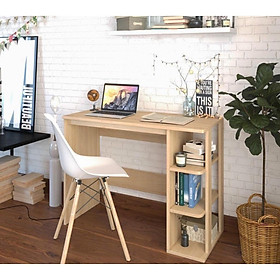 Mua Bàn làm việc thông minh kèm giá sách cho học sinh  sinh viên hiện đại kiểu Hàn từ gỗ MDF  phủ Melamin chống xước ND02