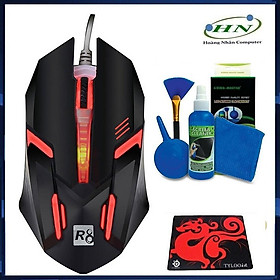 Mua Chuột Game R8 1602 Đèn Led Đa màu + Bộ Vệ Sinh 4 món  Hàng chính hãng