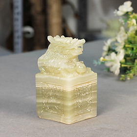 Mua Ấn Rồng Phong Thủy Ngọc Pakistan Roxi - 10cm