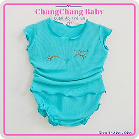 Set 5 bộ đồ đồ bé gái, đồ bộ sơ sinh, quần áo bé gái size từ 4kg đến 10kg ChangChang Baby GIAO MÀU NGẪU NHIÊN