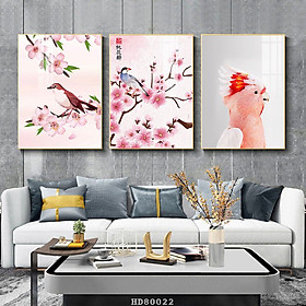 Bộ 3 Tranh Decor Treo Tường Phòng Ngủ - Tranh Canvas 3 Bức