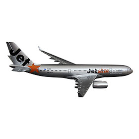 Mô Hình Máy Bay Trưng Bày Jetstar Everfly (Bạc)
