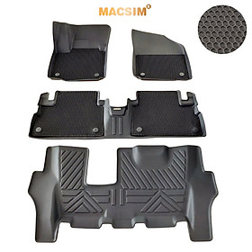 Thảm ô tô sd3 2 lớp dạng lưới lục giác Suzuki XL7/Ertiga (đen) - bề mặt cao su siêu sạch - Macsim