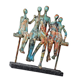 Creative Abstract Statue Resin Figurine Ornament for Table Decor Collection - Family