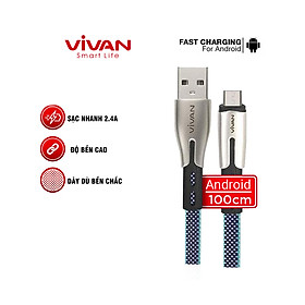 Mua Dây Sạc IOS/Android - Lightning /Type C/Micro Cho Điện Thoại/Máy Tính Bảng | iPhone/Samsung/iPad - VIVAN - Hàng Chính Hãng