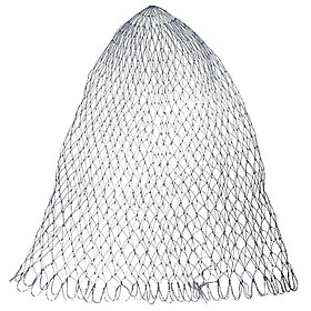 1PC Nylon Foldable Fishing Landing Net Rhombus Mesh Fishing Net-D40/50/60cm