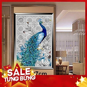 Mua Tranh thêu chữ thập chim công hn0824 73x107cm