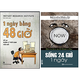 Combo Quản lý thời gian hiệu quả : 1 NGÀY BẰNG 48 GIỜ+Sống 24 Giờ 1 Ngày