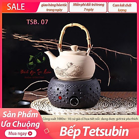 Bếp Điện Hồng Ngoại Đun Ấm Tetsubin – Vỏ Đúc Gốm Thủ Công