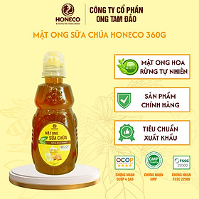 Mật ong sữa chúa Honeco 360g - Mật ong rừng kết hợp sữa ong chúa tươi
