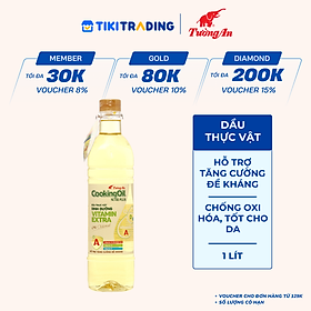Dầu ăn Tường An Cooking Oil Nutri Plus chai 1 lít