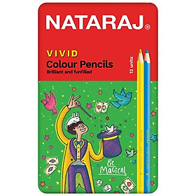 Hộp 12 Bút Chì Màu Dài Vivid - Nataraj