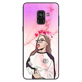 Ốp Lưng Dành Cho Samsung Galaxy A8 2018 - Girl Pink