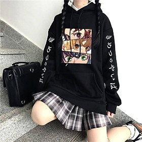 Áo Hoodie Anime Nhật Bản Áo Demon Slayer Unisex Hoodie Nam Nữ Dạo Phố