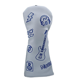 Golf Wood Headcover Water Resistant Golf Club Head Cover with Number Tag - M