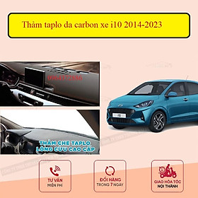 Thảm taplo da carbon xe Hyundai I10 2014-2023 - Hatback+Sedan