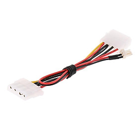 1 Pc Motherboard Power Cable 5.25 Inch 4-pin LP4 Connector To 2-TX3 2-pin Connector 12V DC Fan Cable