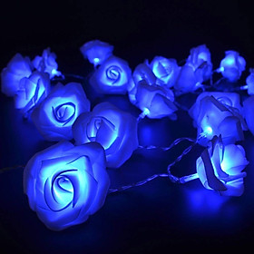 Dây Đèn LED Hoa Hồng Cỡ Lớn Nhiều Màu Trang Trí Tiệc Cưới, Quà Tặng - 3 mét 20 hoa