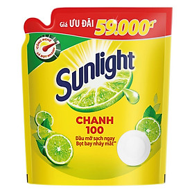 Nước Rửa Chén Sunlight Chanh Công Nghệ Mới Dạng Túi