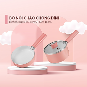 Mua Bộ nồi chảo chống dính Elmich Baby EL1169AP Size 16cm - Hàng chính hãng