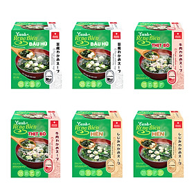 Combo 6 hộp Canh rong biển Asuzac (40g x 6 hộp) - Đủ 5 loại canh rong biển Asuzac
