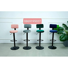 Mua QB-338 Ghế Quầy Bar Nệm Nhung Cao Cấp  Ghế Trang Điểm  Live Stream  Cao 60-80cm