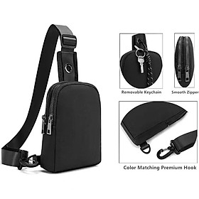Shoulder Bag Sports Chest Bag Crossbody Bag Small Purse Adjustable Strap Portable Chest Pack Tote Bag for Workout Outdoor Riding Fishing