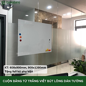 Hình ảnh Cuộn Bảng Từ Trắng Hít Nam Châm MAGROLL - KT 90x120cm - Tân Hà - Tặng Phụ Kiện