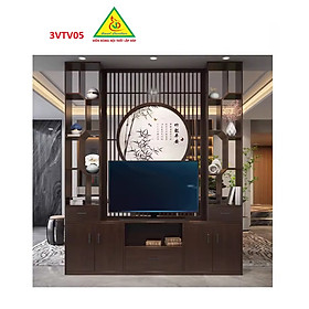 Kệ tivi kiêm vách ngăn phòng khách và nhà bếp 3VTV05 - Nội thất lắp ráp Viễn Đông