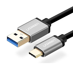 Cáp USB TypeC sang USB 3.0 cao cấp 1M màu Đen Ugreen UC30533US187 Hàng chính hãng