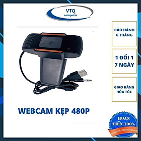Mua Webcam kèm míc 480p.Webcam chân kẹp HD 480P- Học và Làm Việc Online Siêu Rõ Nét- Tích Hợp Micro