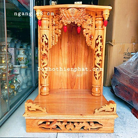 Mua Bàn thờ thần tài ông địa 48x81 gỗ xoan lọng hộp mẫu đẹp