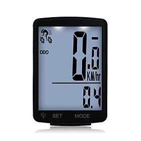 Đồng hồ đo tốc độ Đi xe đạp 2,8 inch Không thấm nước, màn hình hiển thị LCD-Màu trắng