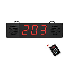 Mua Bộ Màn hình gọi số thứ tự phím không dây cho quán ăn hộ kinh doanh System Wireless Waiter Server JT-203Q loa lớn 30W