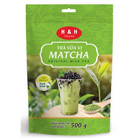 Hình ảnh Trà sữa vị matcha H&H Friend túi 500g