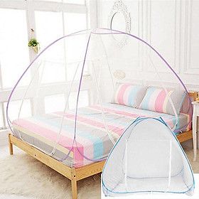 Mua Mùng Chụp Tự Bung Cao Cấp Siêu Dày  - 1M6 X 2M - Màu Xanh Da Trời 