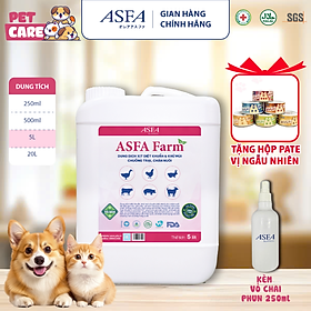 Dung Dịch Vệ Sinh, Diệt Khuẩn, Khử Mùi Chuồng Trại, Chăn Nuôi ASFA FARM 5 lít