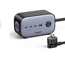 Mua Sạc điện thoại đa năng DigiNest 3 cổng USB-C và 1 USB hỗ trợ GaN 100W màu đen kèm 2 ổ nguồn AC 220V Ugreen 60167 . - Hàng chính hãng