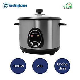 Nồi cơm điện WestingHouse WKRC10D28 Dung tích 2.8L, chất liệu thép không gỉ, phủ chống dính - Hàng chính hãng Mỹ