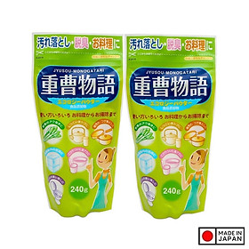 Mua Combo 2 túi bột Baking Soda rửa vết bẩn  nấu ăn 240g nội địa Nhật Bản