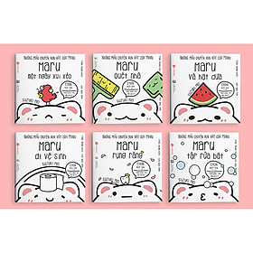 Combo 6 cuốn Ehon "Những chuyện vụn vặt của Maru" - Cho bé 0-6 tuổi thông minh, sáng tạo