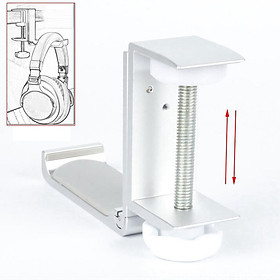 Aluminum PC Headphone Earphone Hook Holder Stand Folding Stand Hanger Silver