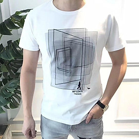 Áo thun Nam tay ngắn thiết kế họa tiết in hình bắt mắt chất vải cotton cao cấp co giãn nhẹ mặc thoải mái dễ phối đồ hợp xu hướng thời trang