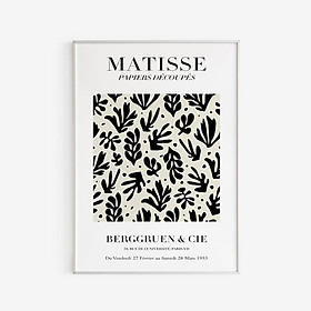 Tranh treo tường | Tranh Matisse - Papiers Decoupes Poster - Black & White Colors