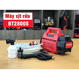 Máy xịt rửa xe áp lực cao 2800W BTEC BT2800S ( rotor 100% dây đồng, siêu bền )- Hàng chính hãng